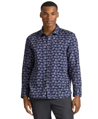 Ted By Ted Baker Men's Lancaster Floral-print Long-sleeve Point-collar Button-down Shirt In Multi