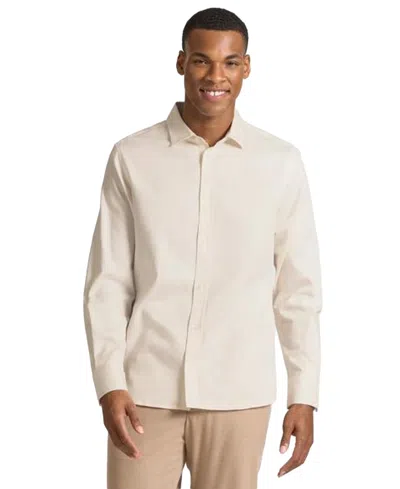 Ted By Ted Baker Men's Lancaster Herringbone Classic-fit Button-down Shirt In Beige