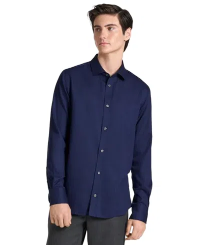 Ted By Ted Baker Men's Lancaster Herringbone Classic-fit Button-down Shirt In Blue