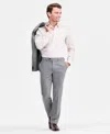 Ted By Ted Baker Men's Modern-fit Stretch Black & White Wool-blend Suit Separate Pants In Multi