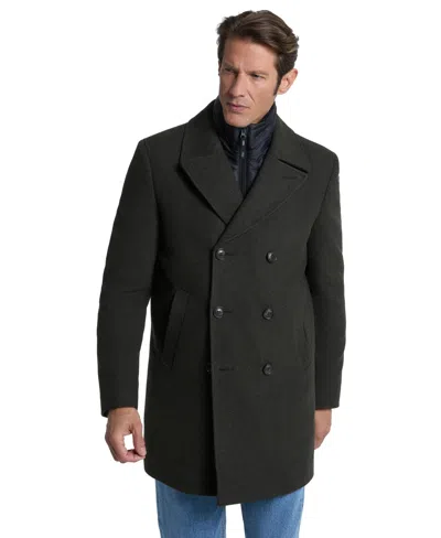 Ted By Ted Baker Men's Modern-fit Peacoat In Black