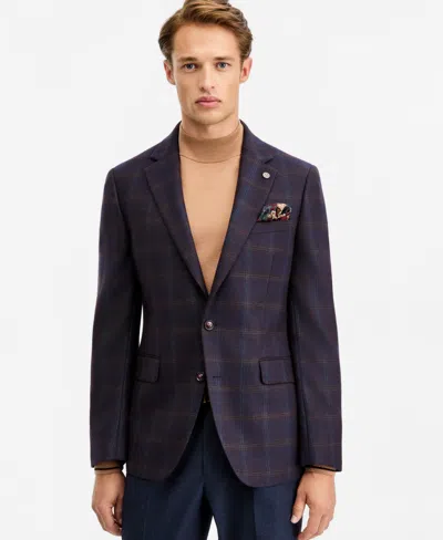 Ted By Ted Baker Men's Modern-fit Wool-blend Sport Coat In Purple
