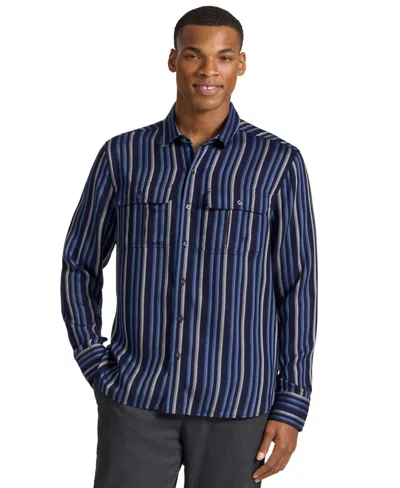Ted By Ted Baker Men's Russell Herri Stripe Classic-fit Shirt In Blue