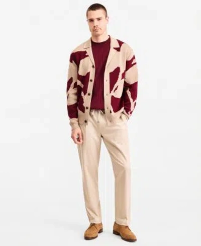Ted By Ted Baker Mens Camdem Long Sleeve Floral Button Sweater Grosvenor Short Sleeve Crewneck Sweater Hampstead Mode In Multi