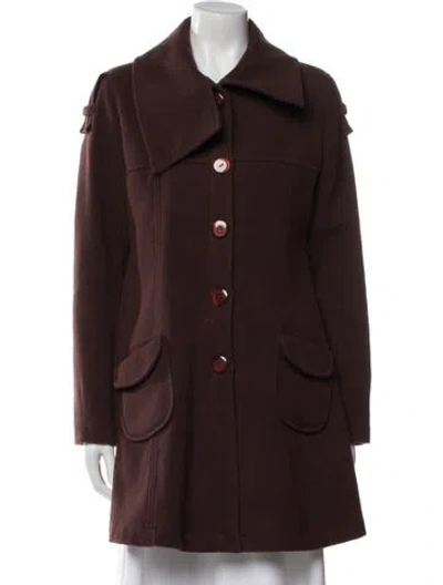 Pre-owned Ted Lapidus Coat In Brown