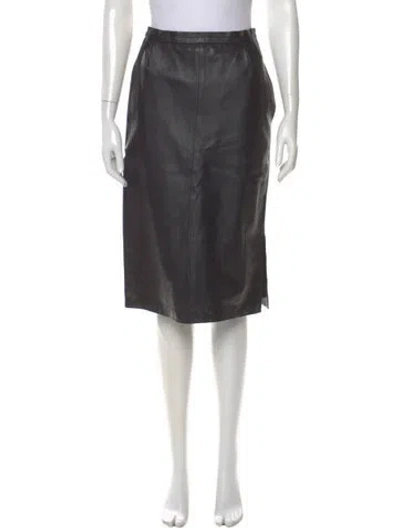 Pre-owned Ted Lapidus Knee-length Skirt In Gray