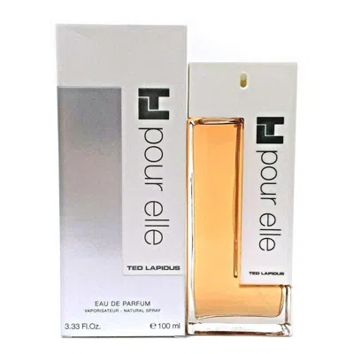 Ted Lapidus Ladies Pour Elle Edp Spray 3.3 oz Fragrances 3355992002875 In Transparent