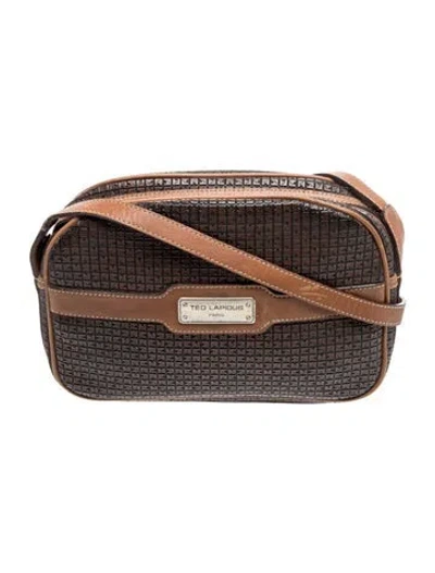 Pre-owned Ted Lapidus Leather Crossbody Bag In Brown