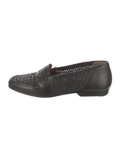 Pre-owned Ted Lapidus Leather Loafers In Black