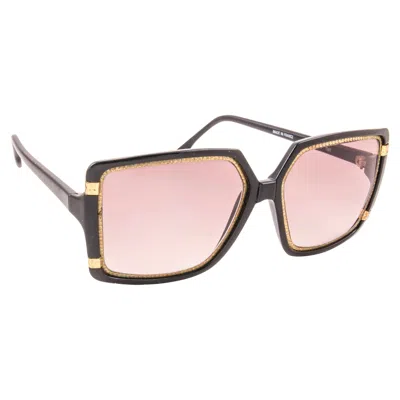 Pre-owned Ted Lapidus New Vintage  Paris Tl 15 01 Gold & Black 1970 Sunglasses