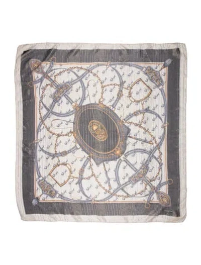 Pre-owned Ted Lapidus Printed Scarf In Neutral