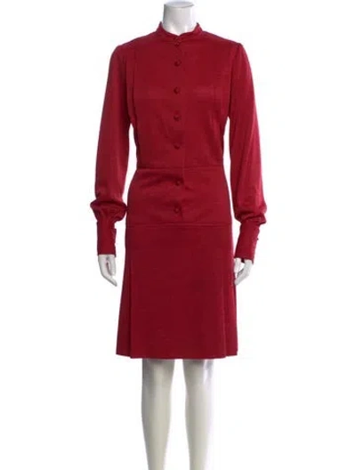 Pre-owned Ted Lapidus Vintage Knee-length Dress In Red
