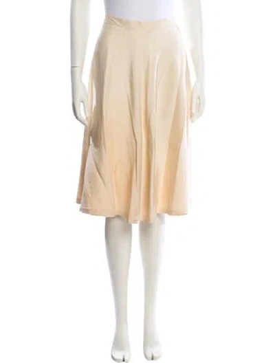 Pre-owned Ted Lapidus Vintage Knee-length Skirt In Neutral