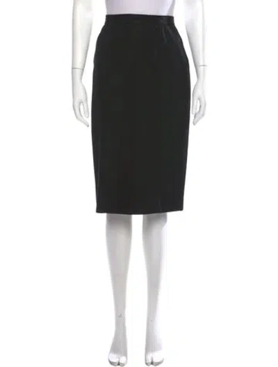 Pre-owned Ted Lapidus Wool Knee-length Skirt In Blue
