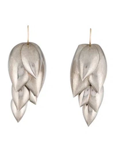 Pre-owned Ted Muehling Articulated Pinecones Earrings In Multi