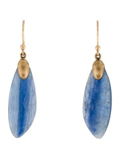 Pre-owned Ted Muehling Kyanite Drop Earrings In Multi