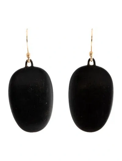 Pre-owned Ted Muehling Large Chip Drop Earrings In Multi