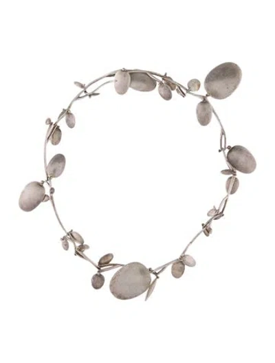 Pre-owned Ted Muehling Petal Collar Necklace, 16" In Multi