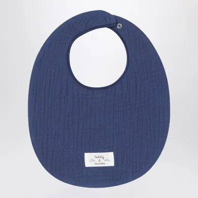 Teddy & Minou Blue Denim Cotton Bib