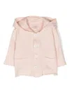 Teddy & Minou Button-fastening Hooded Jacket In Neutrals
