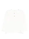 Teddy & Minou Button-fastening Sweater In White