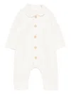 Teddy & Minou Button-up Romper In White