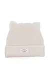 Teddy & Minou Cat-ear Beanie In Neutral