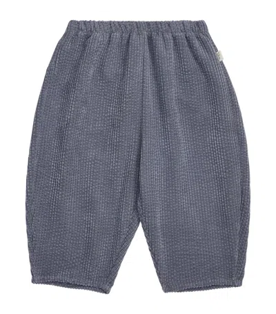 Teddy & Minou Kids' Chino Trousers In Gray