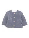 Teddy & Minou Corduroy Jacket In Blue