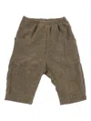 Teddy & Minou Corduroy Patch-pockets Trousers In Brown