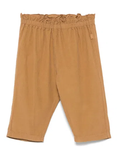 Teddy & Minou Babies' Corduroy Trousers In Brown