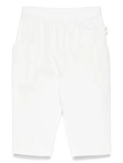 Teddy & Minou Babies' Cotton-blend Trousers In White