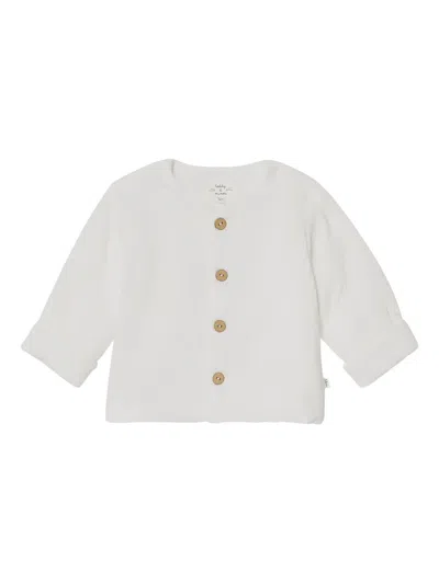 Teddy & Minou Babies' Cotton Cardigan In White