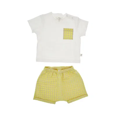 Teddy & Minou Cotton Two-piece Set Kids In Multicolor