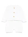 Teddy & Minou Textured Cotton Romper In White