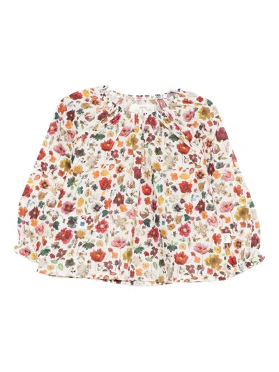 Teddy & Minou Babies' Floral-print Blouse In Multi