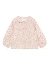 Teddy & Minou Floral-print Blouse In Pink