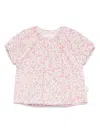 Teddy & Minou Floral Top In Pink