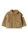 Teddy & Minou Front-pockets Collared Coat In Brown