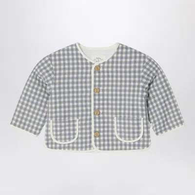 TEDDY & MINOU GRAY/WHITE JACKET WITH VICHY PATTERN