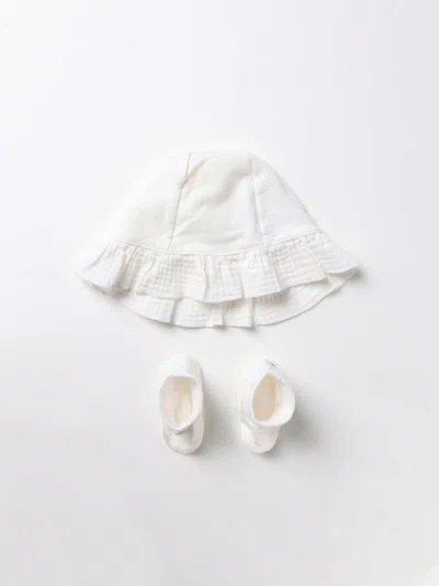 Teddy & Minou Babies' Hat  Kids Color Milk In White