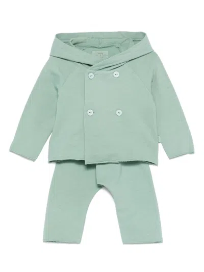 Teddy & Minou Babies' Jersey Trousers Set In Green