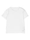 Teddy & Minou Logo-patch Cotton T-shirt In White
