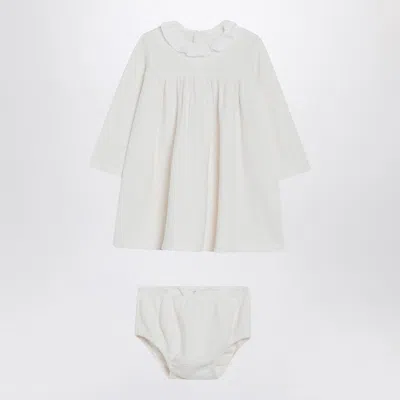 Teddy & Minou Milk White Dress With Matching Bloomers