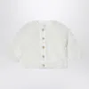 Teddy & Minou Milk-white Shearling-effect Jacket In White