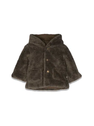 Teddy & Minou Mini Cozy Unisex Jacket In Green