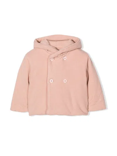 Teddy & Minou Mini Double-breasted Hooded Slipper In Pink