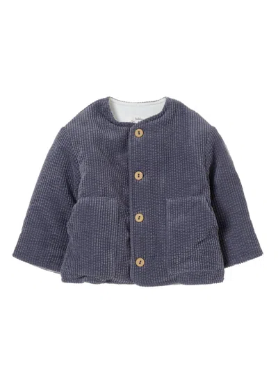 Teddy & Minou Mini Girls' Chic Trench Coat In Grey