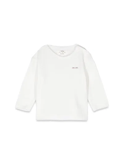 Teddy & Minou Mini Long Sleeve T-shirt In White