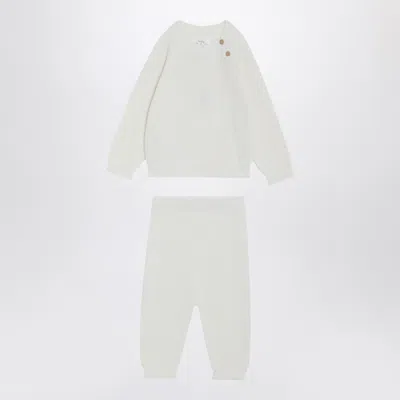 Teddy & Minou Mini-tailored Unisex Two-piece Suit In White